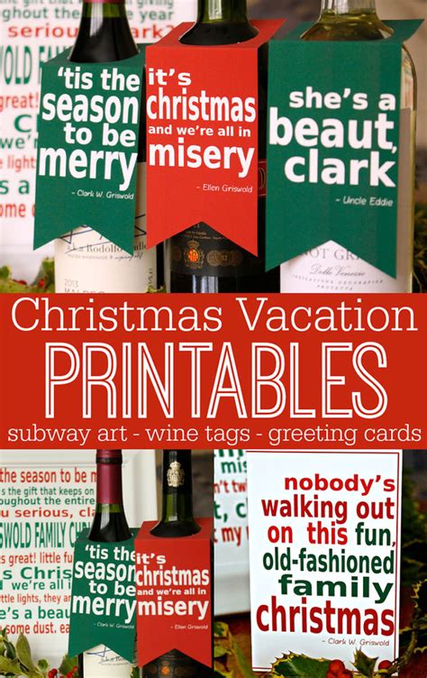 Christmas Vacation Printables